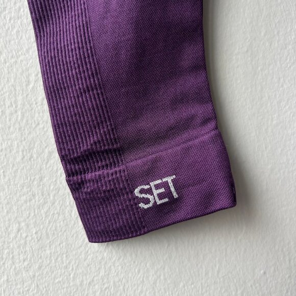 SET ACTIVE Sculptflex Seamless High Rise Leggings Purple Size M - Picture 5 of 9